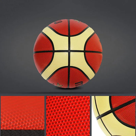Basketball Ball XJ1000 Official Size 7/6/5 PU Leather for Outdoor Indoor Match Training Men Women Teenager Baloncesto